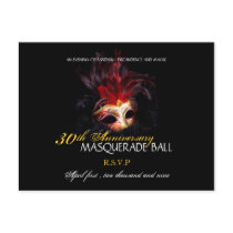 Masquerade Ball - Postcard Reply Cards