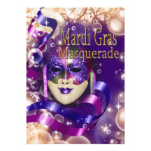 Masquerade birthday costume theme PERSONALIZE Custom Invitations