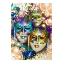 Masquerade birthday girls PERSONALIZE Invites
