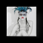 Masquerade Button - Square