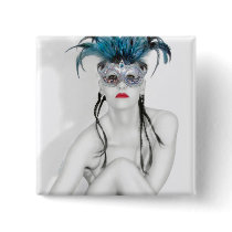 Masquerade Button - Square