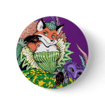 Masquerade Fox Button