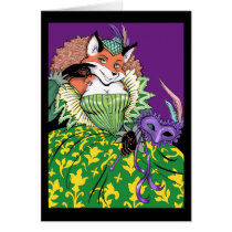 Masquerade Fox Card