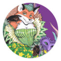 Masquerade Fox Sticker by artvixn Masquerade Fox Sticker