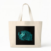 Masquerade in Teal on black Bag