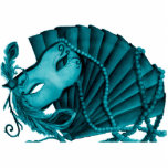 Masquerade in Teal Photo Sculpture