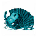 Masquerade in Teal Poster posters by RankinOriginals Masquerade in Teal Poster posters