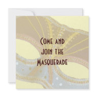 Masquerade invitation