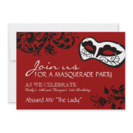 Masquerade Invitation invitation