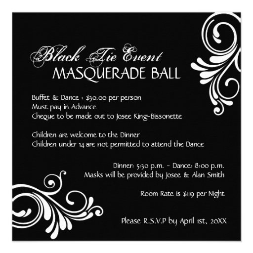 Masquerade Invitation