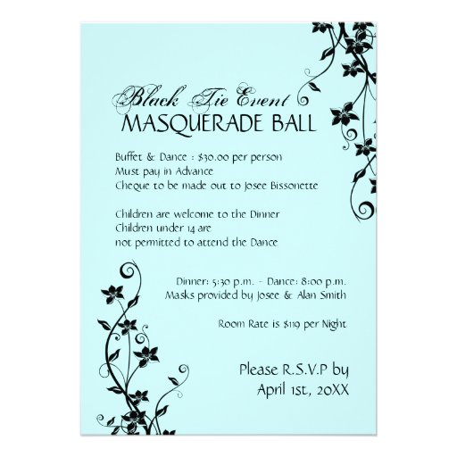 Masquerade Invitation
