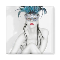 Masquerade Magnet - Square