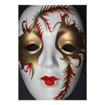 Bachelorette Masquerade Party Invitation.