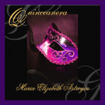 Masquerade Mask Pink Quinceanera Party Invitation invitations
