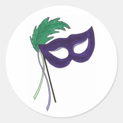 Masquerade Mask Stickers Zazzle
