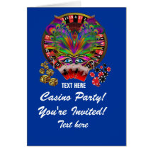 Masquerade Party Casino Card