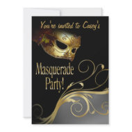Masquerade Party Invitation invitation