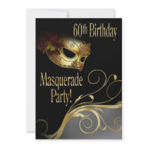 Masquerade Party Invitation for Norma