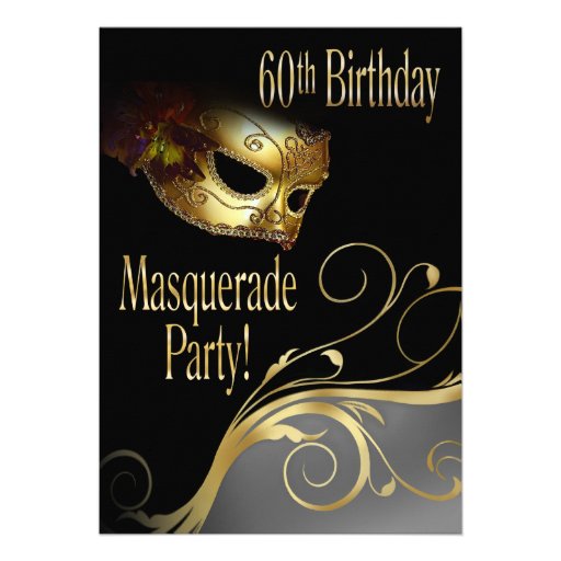 Masquerade Party Invitation for Norma