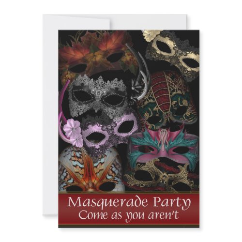 Masquerade Party Invitations invitation