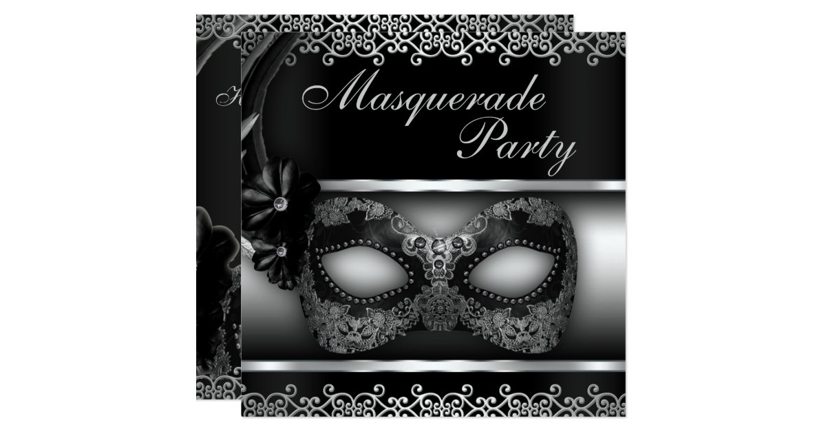 Masquerade Party Invite Zazzle