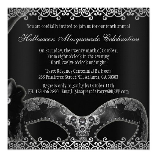 Masquerade Party Invite