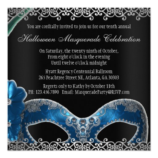 Masquerade Party Invite