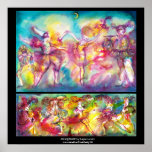 MASQUERADE PARTY,Mardi Gras Masks,Dance,Music Print