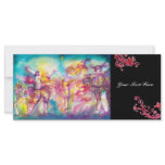 MASQUERADE PARTY,Mardi Gras Masks,Dance,Music Custom Rack Cards