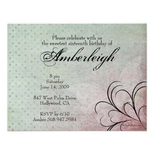 Masquerade Sweet 16 Invitations