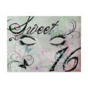 Masquerade Sweet 16 Postcard by KrispysKingdom Masquerade Sweet 16 Postcard