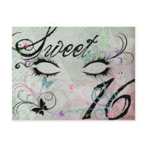 Masquerade Sweet 16 Postcard
