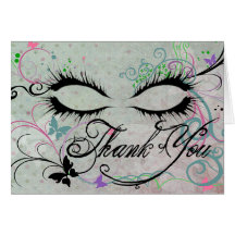 Masquerade Thank You Note Card