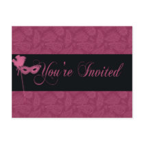 Masquerade  Theatrical Invitation postcards