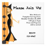 Masquerade Witch Custom Invitation