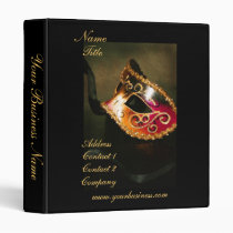 Masqurade Mask Business Presentation Binder