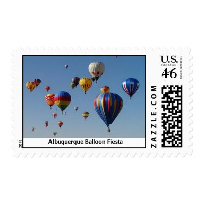 Mass Balloon Ascension Postage by ksignorello