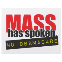 Mass Has Spoken - No ObamaCare Flyer Design