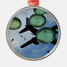 Mass Jump Mission, Parachutes, U.S. Army Ornaments