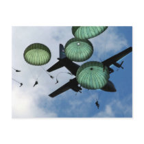Mass Jump Mission, Parachutes, U.S. Army Postcards