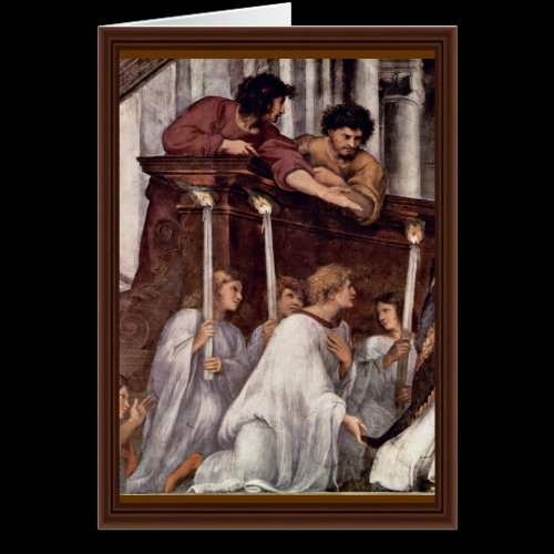 Mass Of Bolsena Detail By Raffael (Best Quality) Greeting Card