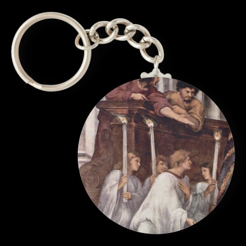 Mass Of Bolsena Detail By Raffael (Best Quality) Key Chain