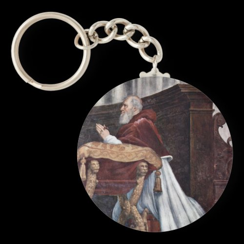 Mass Of Bolsena Detail By Raffael (Best Quality) Key Chain