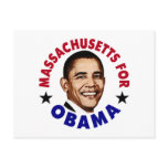 Massachusets For Obama postcards