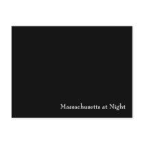 Massachusetts at Night Postcard