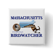 Massachusetts Birdwatcher buttons