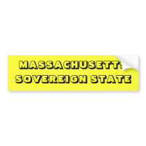 MASSACHUSETTS bumper stickers
