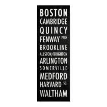 Massachusetts Bus Poster - Greater Boston posters