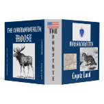 Massachusetts: Coyote Land/Commonwealth Moose 3 Ring Binders