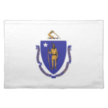 Massachusetts Flag American MoJo Placemat